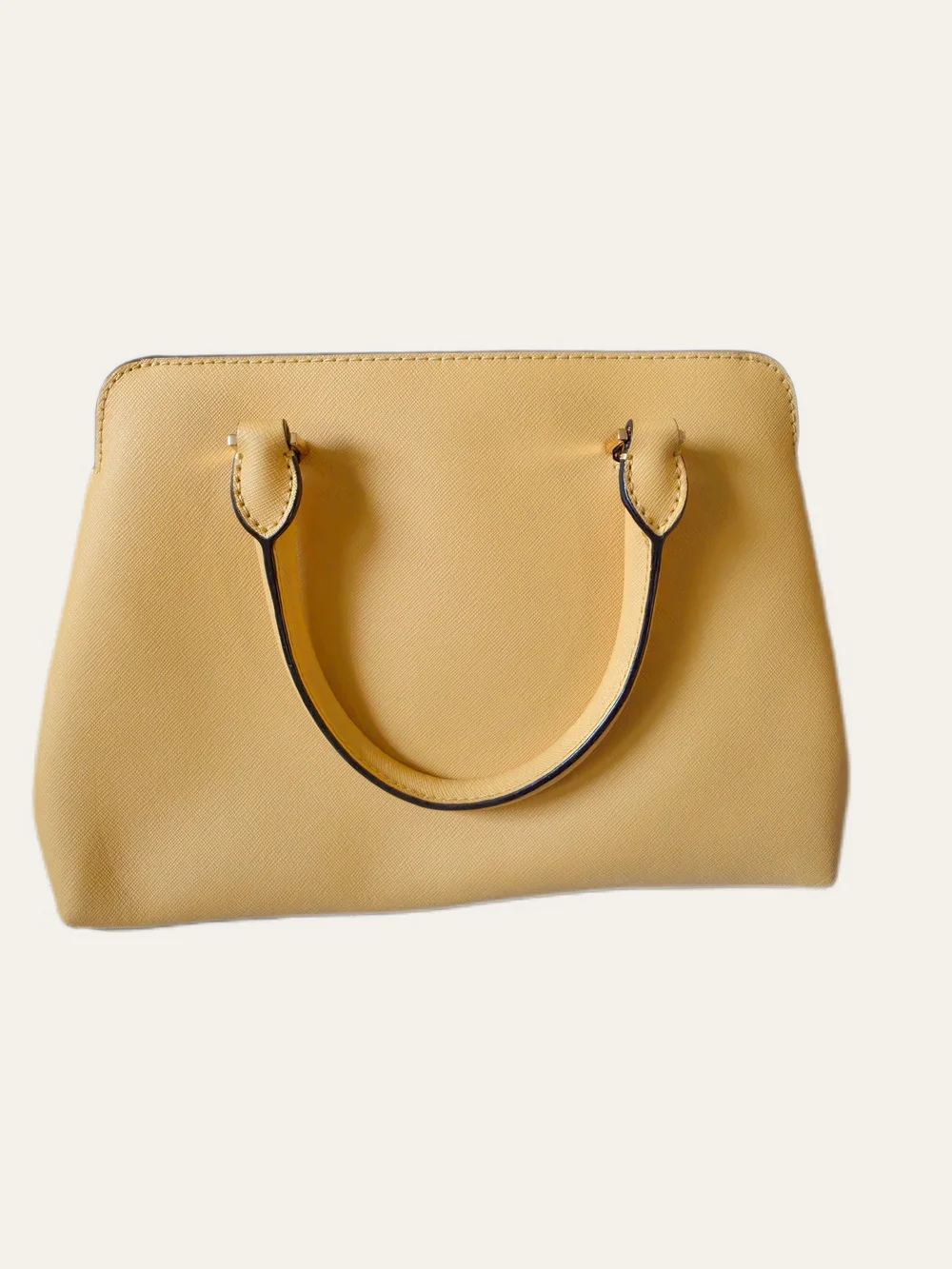 Michael Kors Yellow Idina Saffiano Leather Crossbody Purse Gold Hardware NWOT
